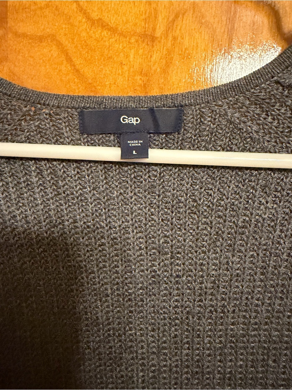 GAP Women's Open-Front Charcoal Gray Cardigan - Picture 2 of 4